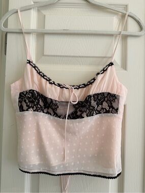 Rumored Pink Lace Tank